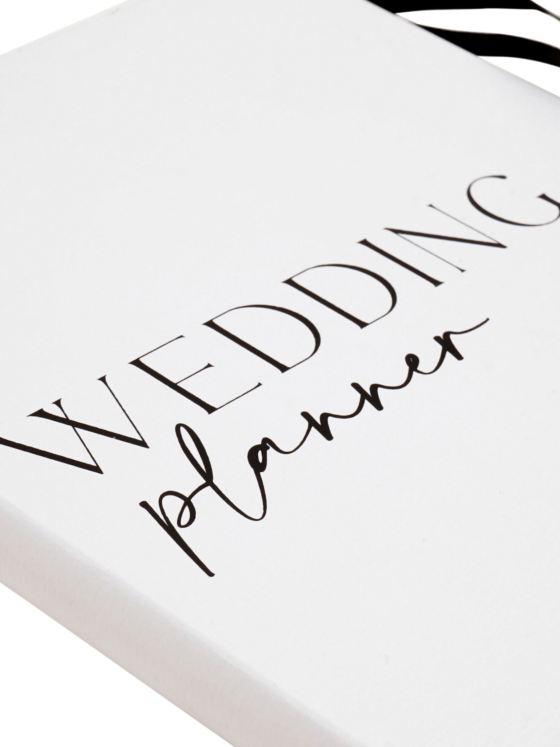 Widdop white textured wedding planner 21cm (British brand)