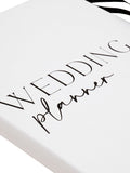 Widdop white textured wedding planner 21cm (British brand)