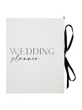 Widdop white textured wedding planner 21cm (British brand)