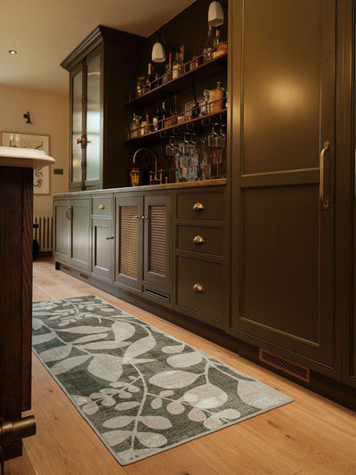 Next Hug Rug Green Eden Leaves Runner- Buy online at McGrocer