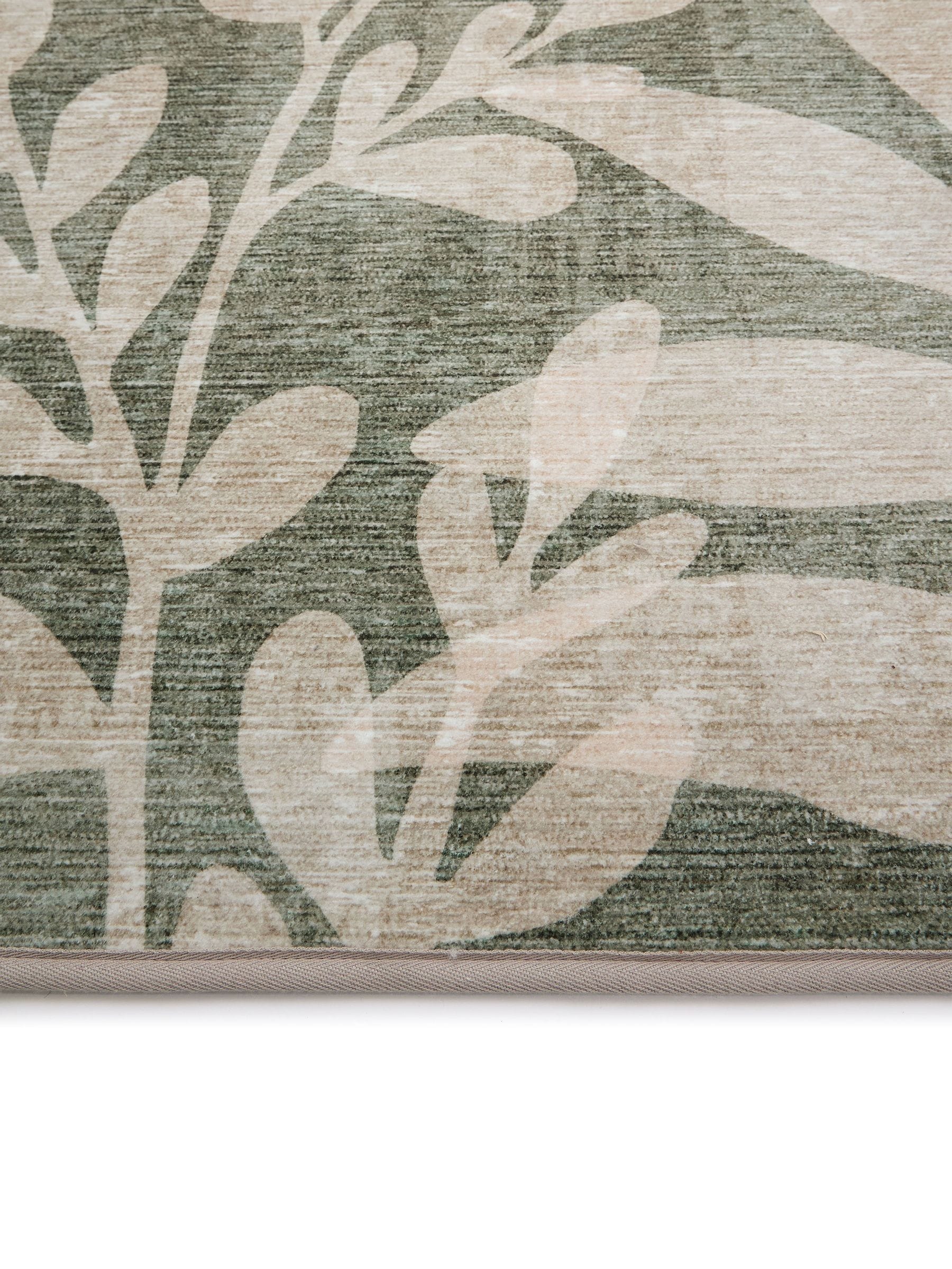 Hug Rug Green Eden Leaves runner 220x75cm (British brand)