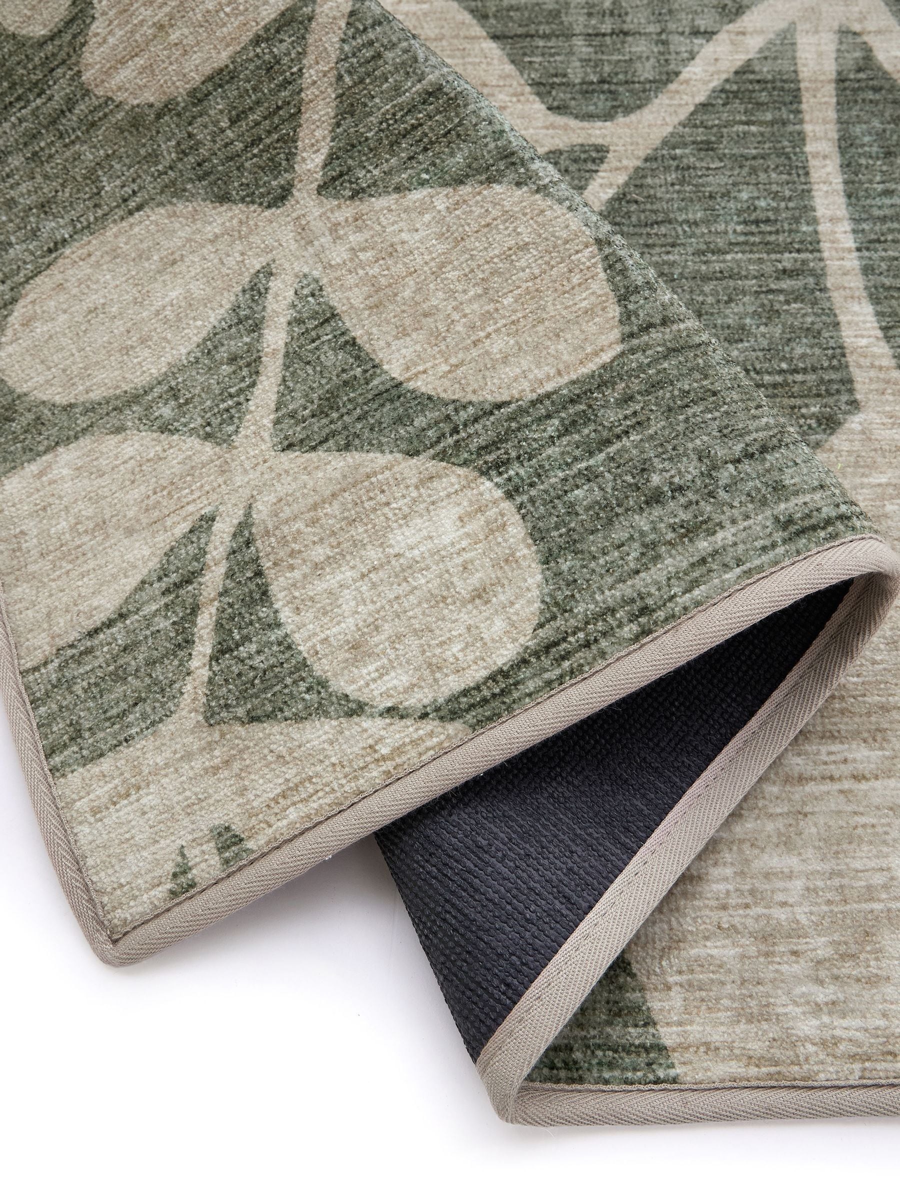 Hug Rug Green Eden Leaves runner 220x75cm (British brand)