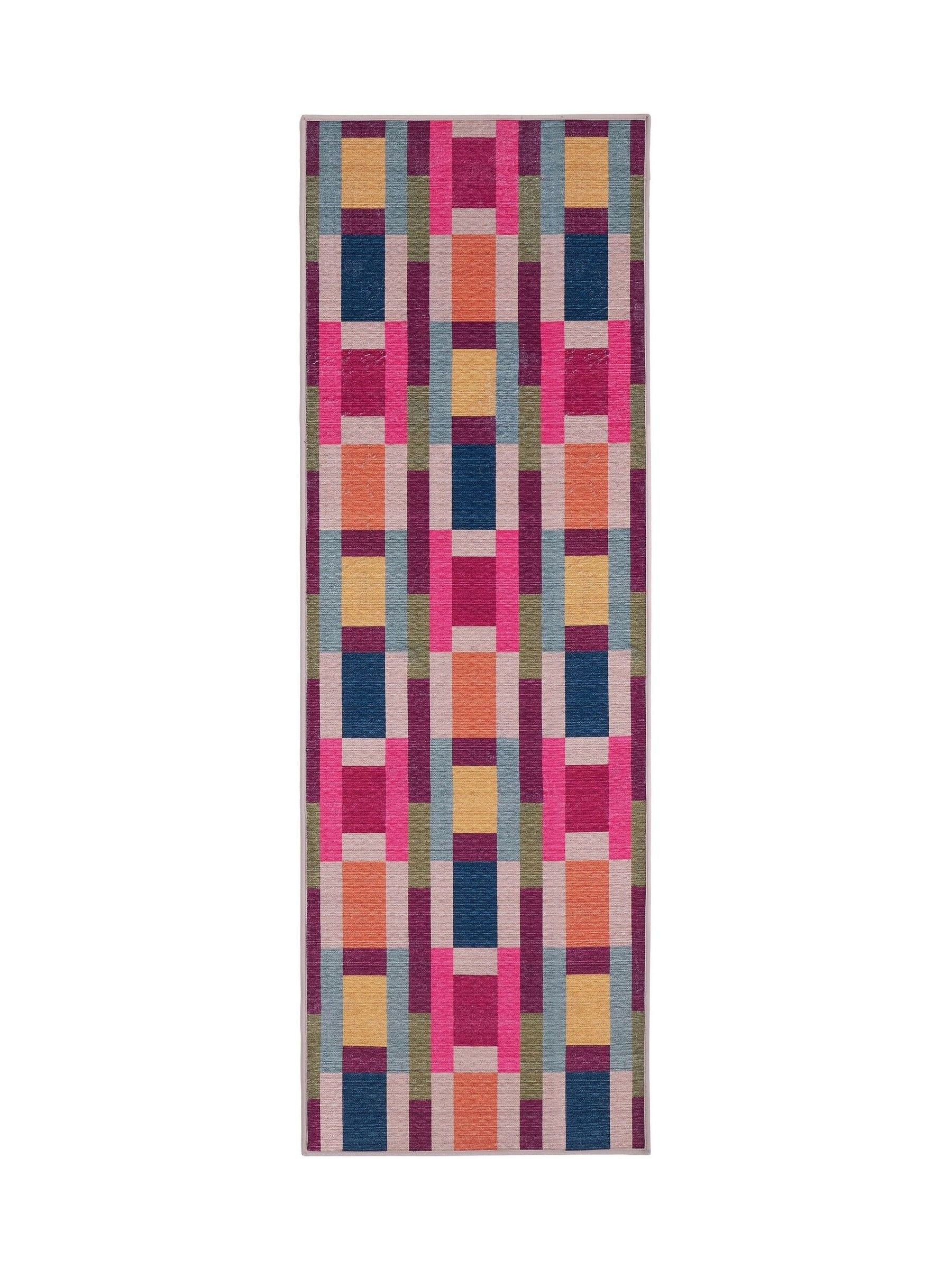 Hug Rug runner Jude Geo Weave Bright 75x220cm (British brand)