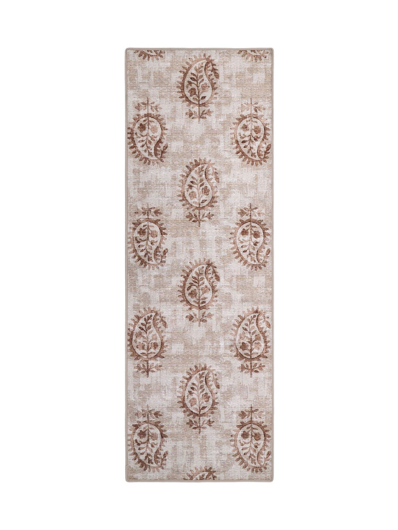 Hug Rug runner rug Rust Woodblock Paisley 75x220 cm, UK version