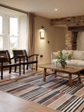 Hug Rug Natural Savanna Stripe rug - British product