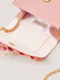 Monsoon pink flower pearl bag and hair clips set (British brand)