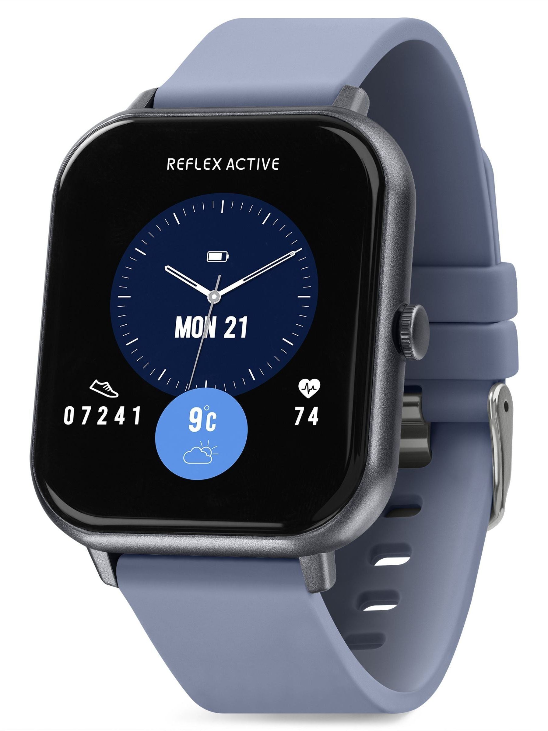 Reflex Active Nexus smartwatch denim grey strap, imported from the UK