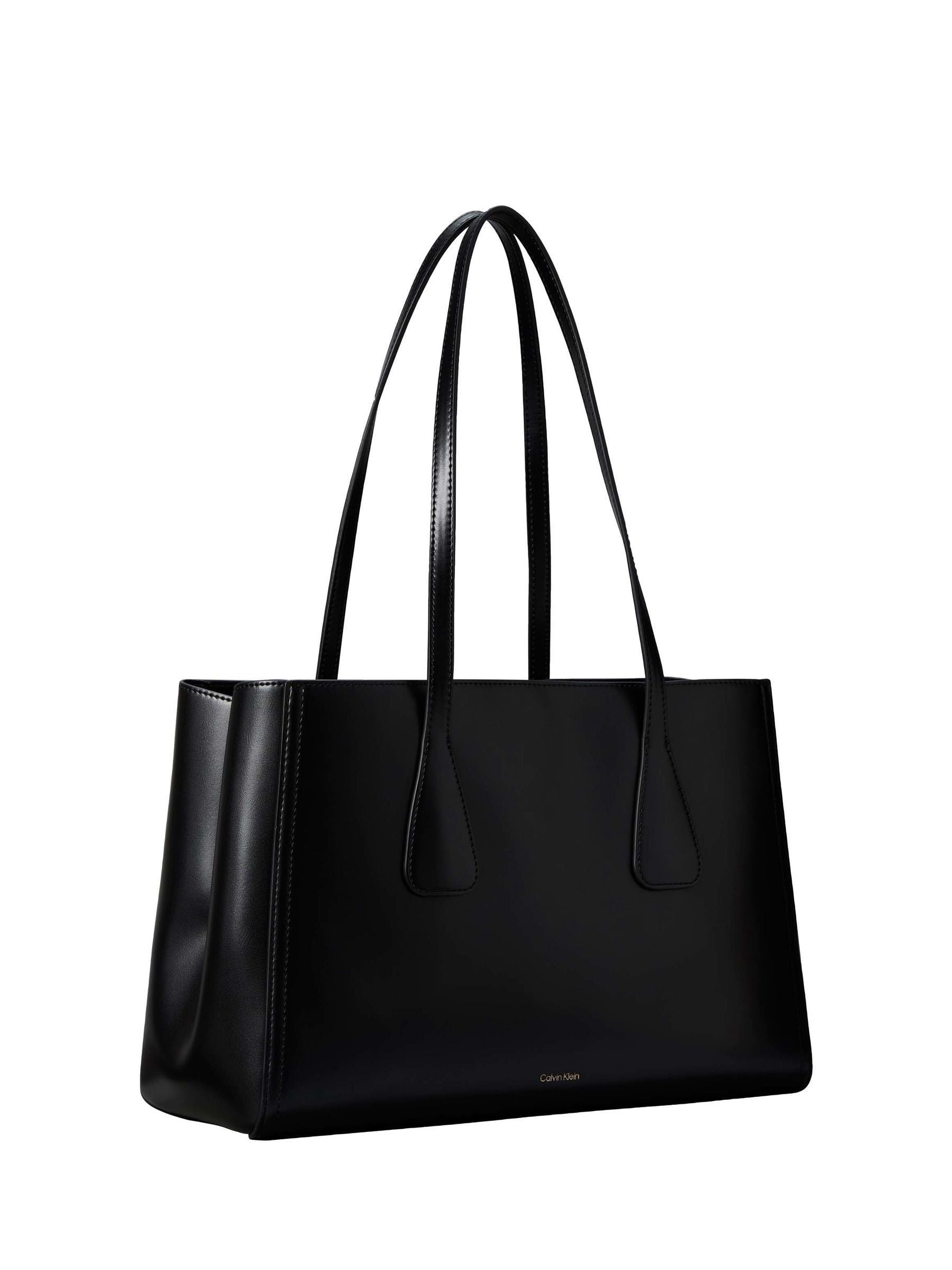 Calvin Klein black monogram tote bag, imported from the UK