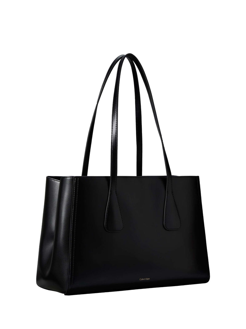 Calvin Klein black monogram tote bag, imported from the UK