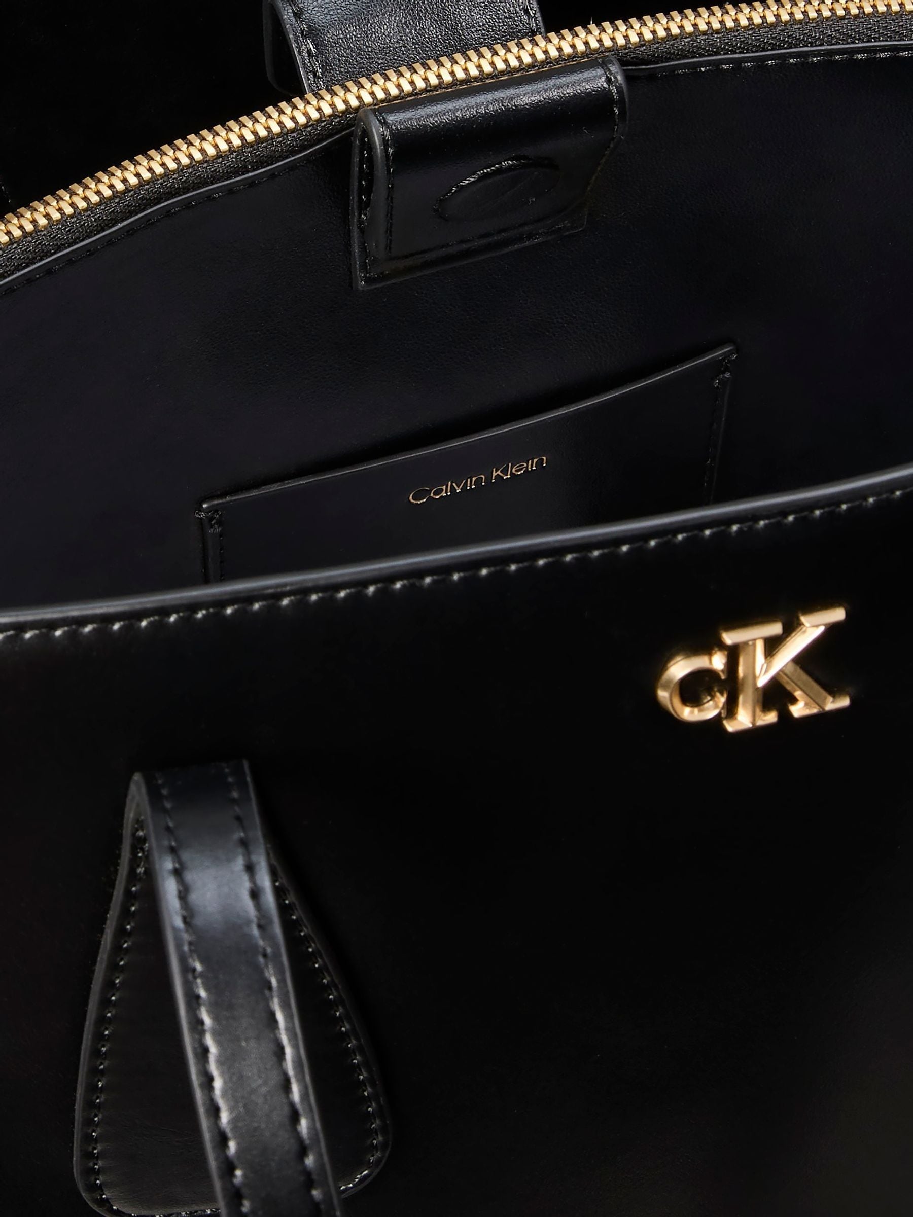 Calvin Klein black monogram tote bag, imported from the UK