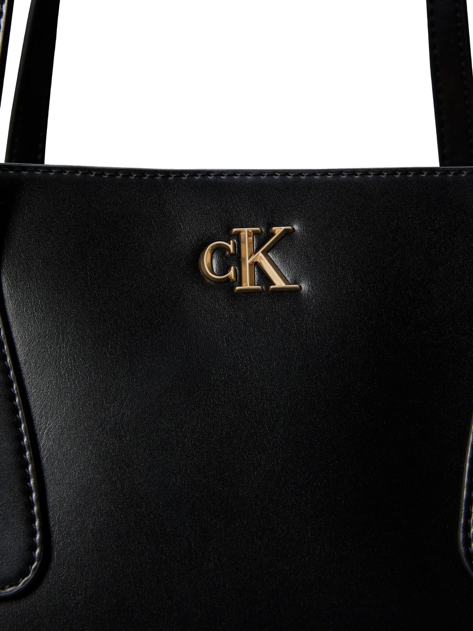 Calvin Klein black monogram tote bag, imported from the UK
