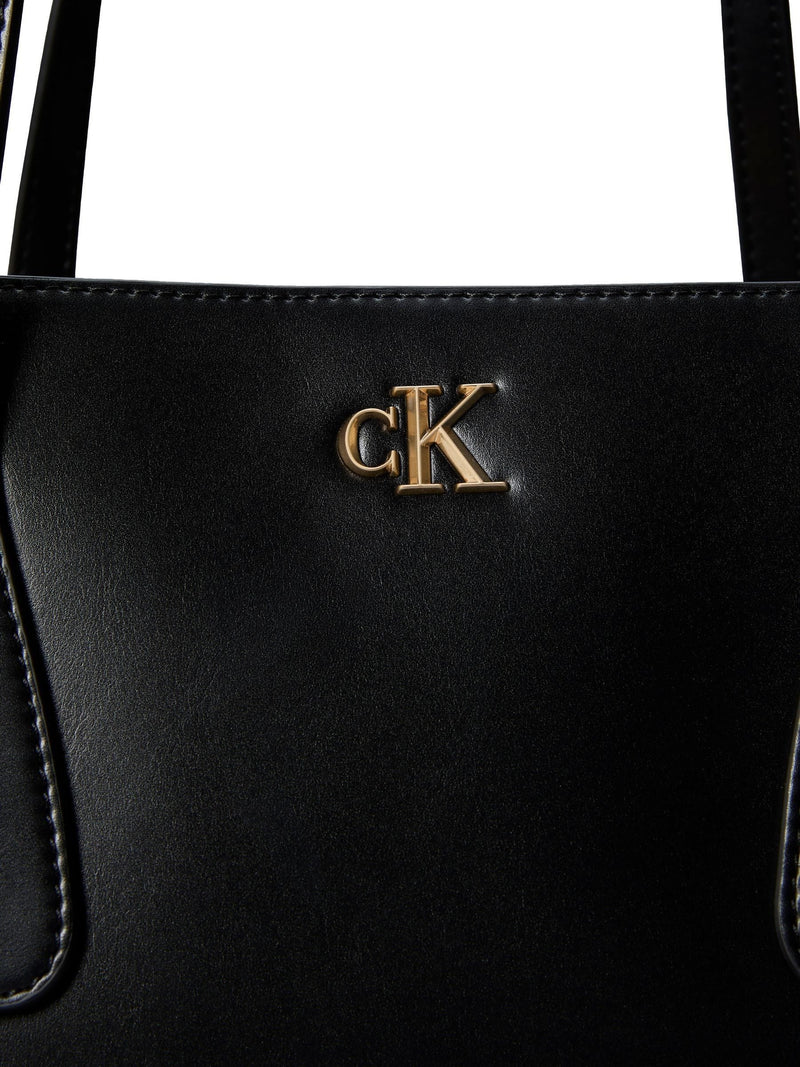 Calvin Klein black monogram tote bag, imported from the UK