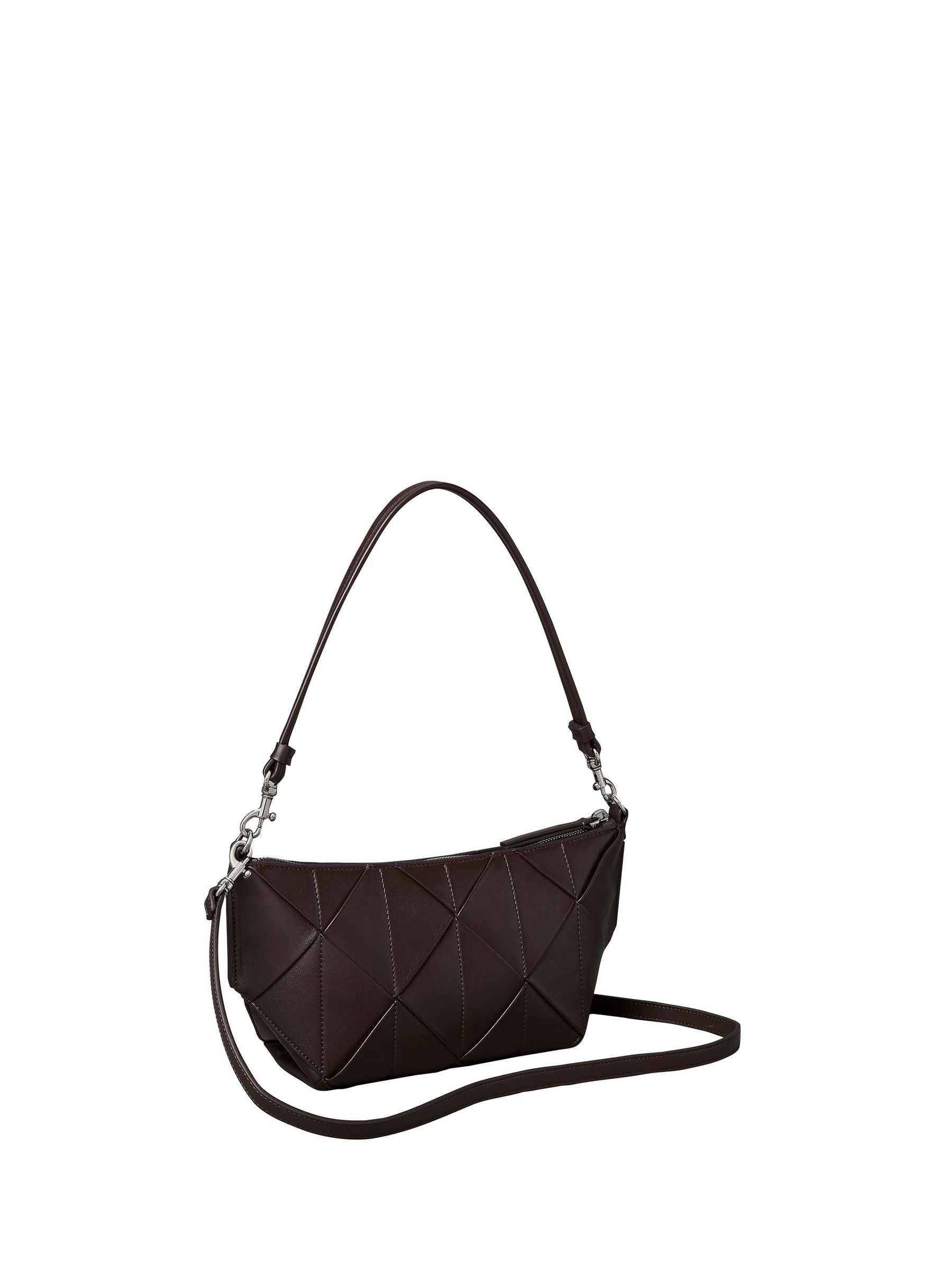 Calvin Klein brown woven emblem shoulder bag, UK version