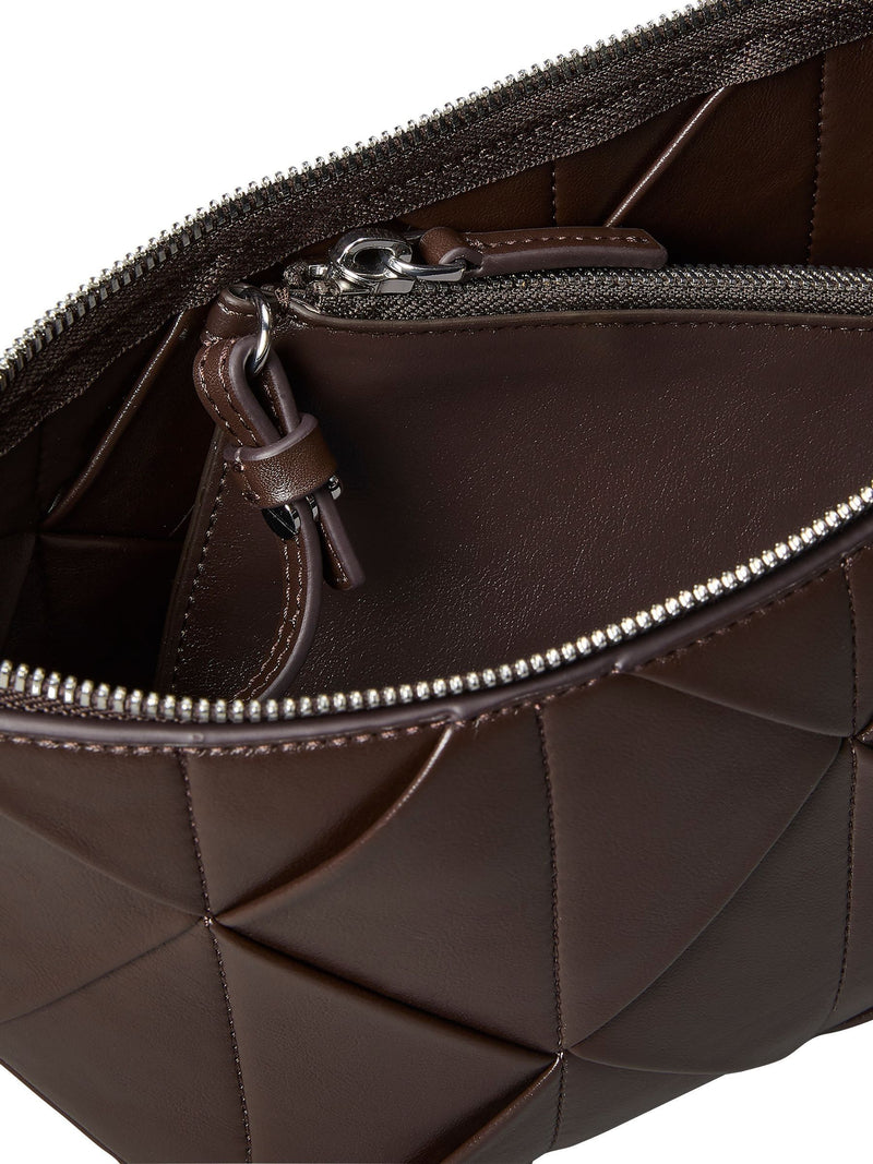 Calvin Klein brown woven emblem shoulder bag, UK version