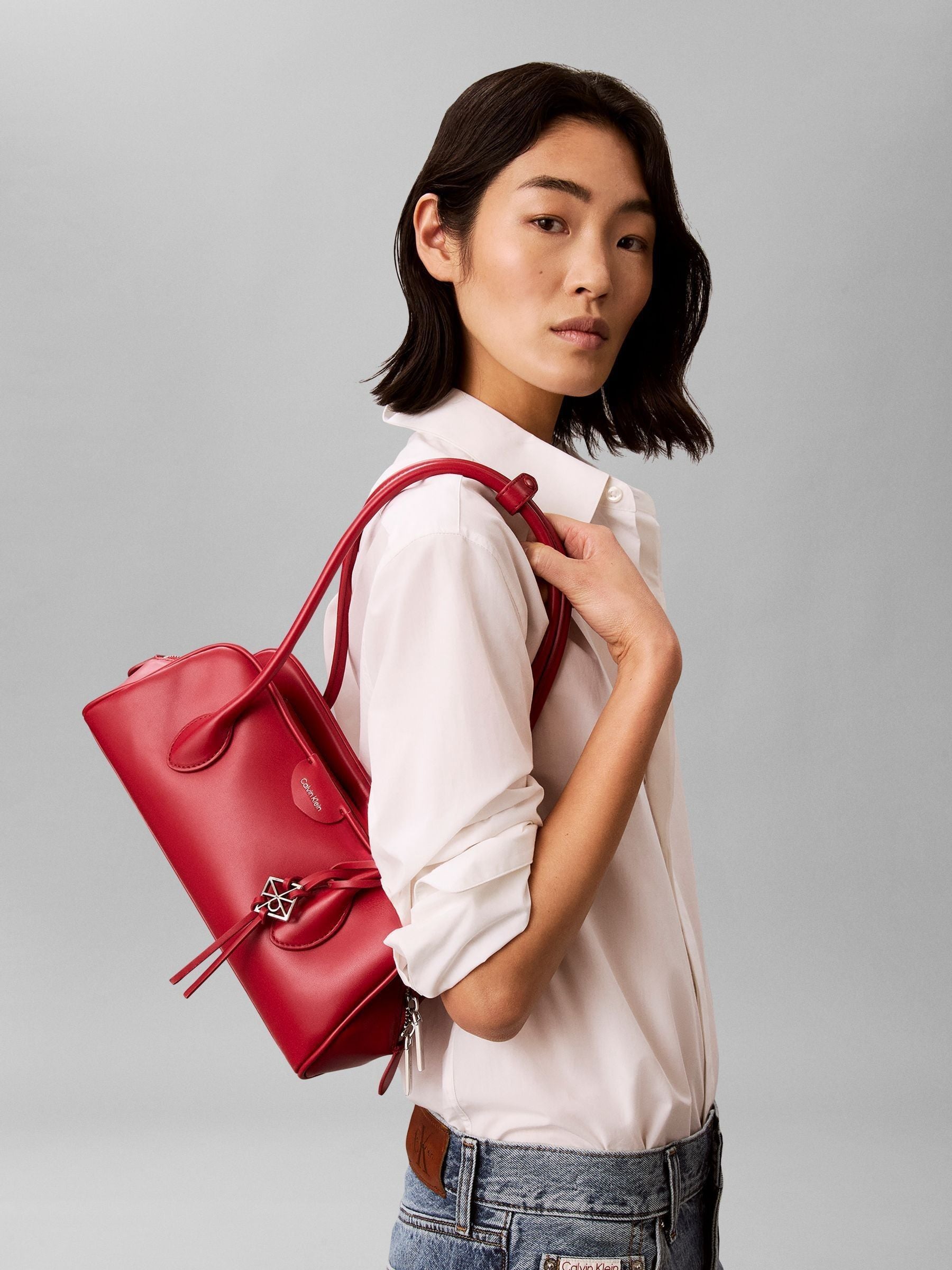 Calvin Klein Red Emblem Logo mini shoulder bag (British brand)