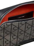 Calvin Klein brown logo jacquard crossbody camera bag - UK version