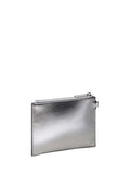Calvin Klein bag charm silver metallic zip pouch - British product