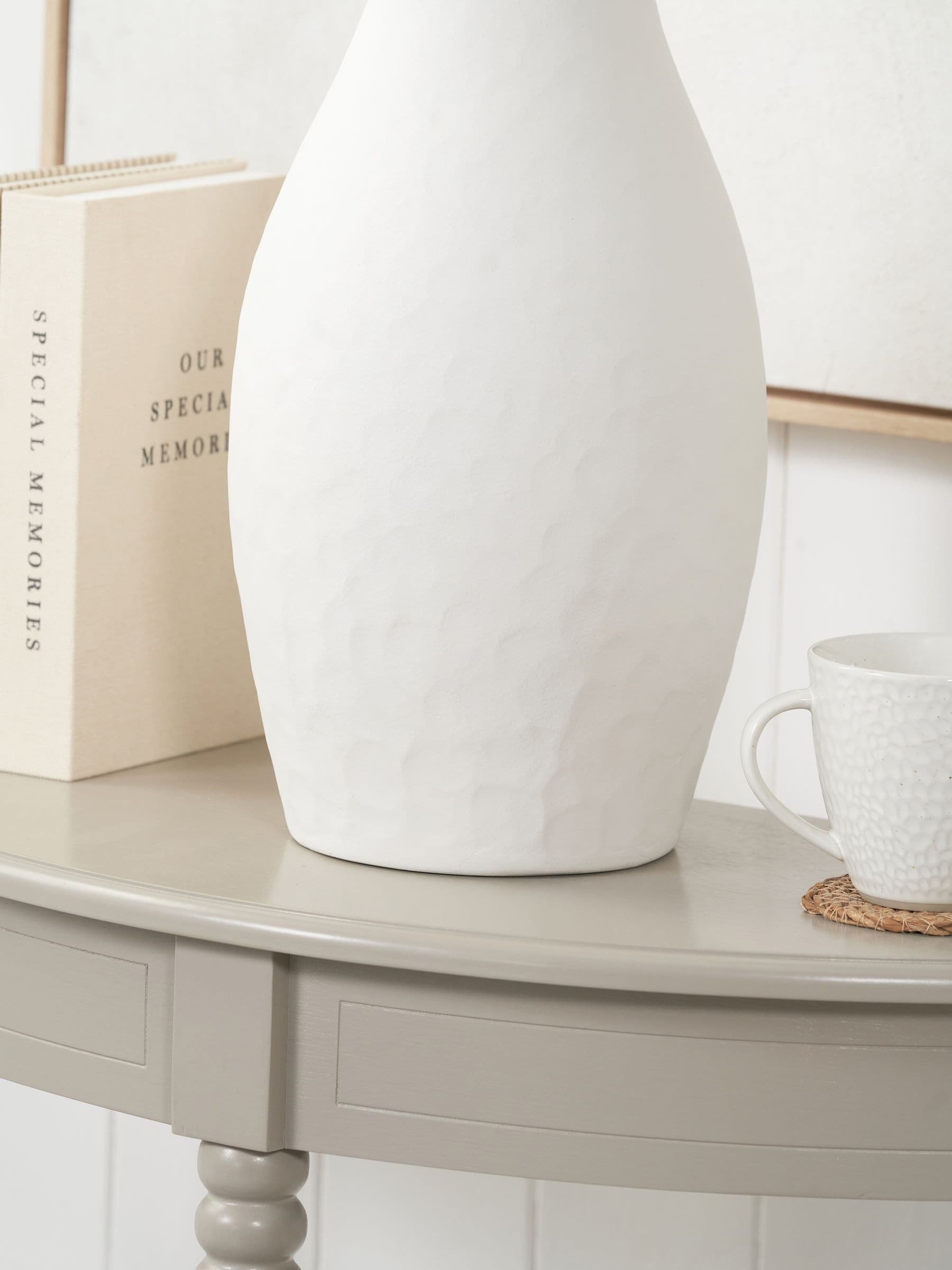 Pacific Eirene textured stoneware vase (British brand)