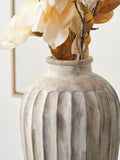 Pacific Natural Ambrosia grooved stoneware vase, UK version