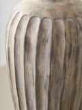Pacific Natural Ambrosia grooved stoneware vase, UK version