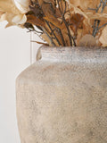Pacific textured fibrestone decorative vase with handles 41cm (British brand)