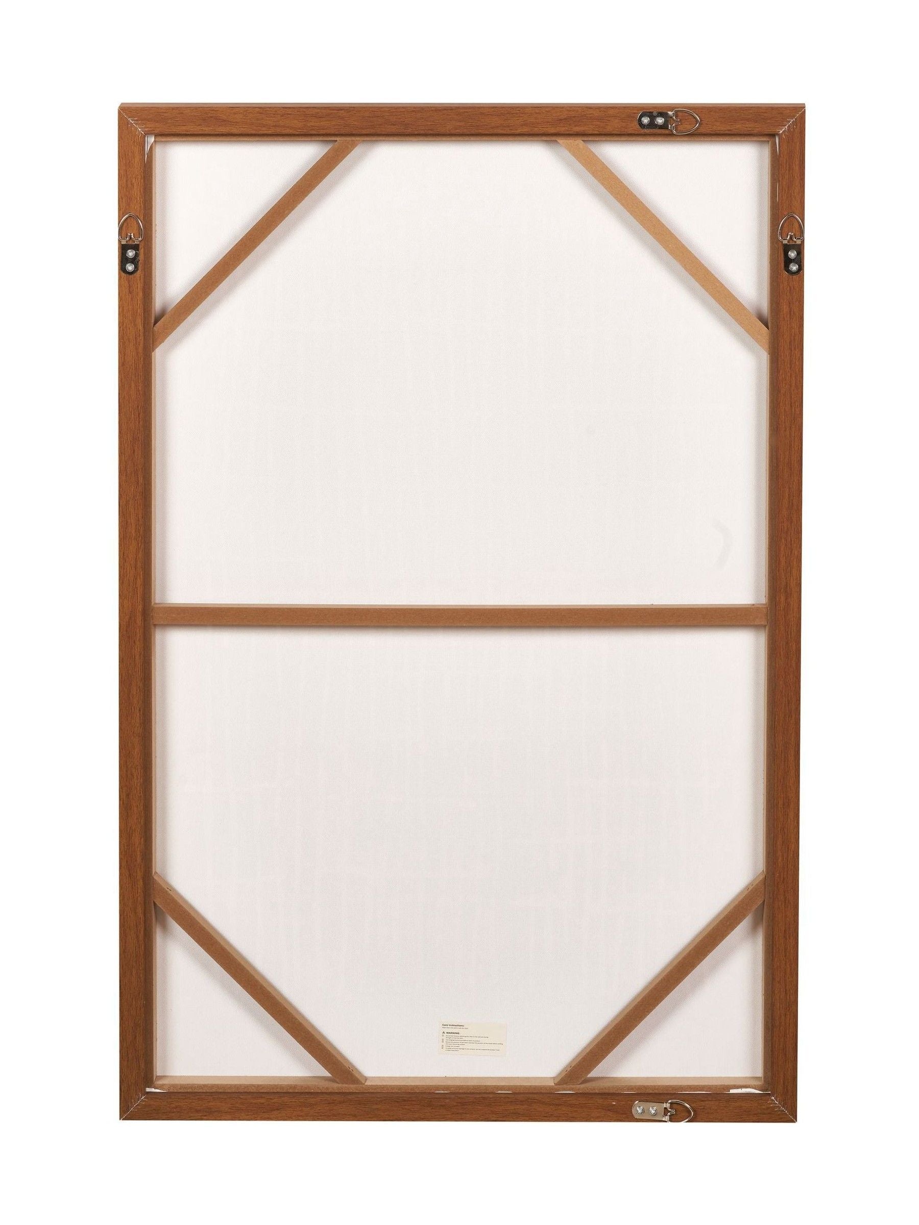 Pacific Brown linear design canvas wall art 90cm x 60cm, UK version