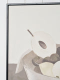 Pacific fruit canvas wall art black frame 70x70cm, imported from the UK