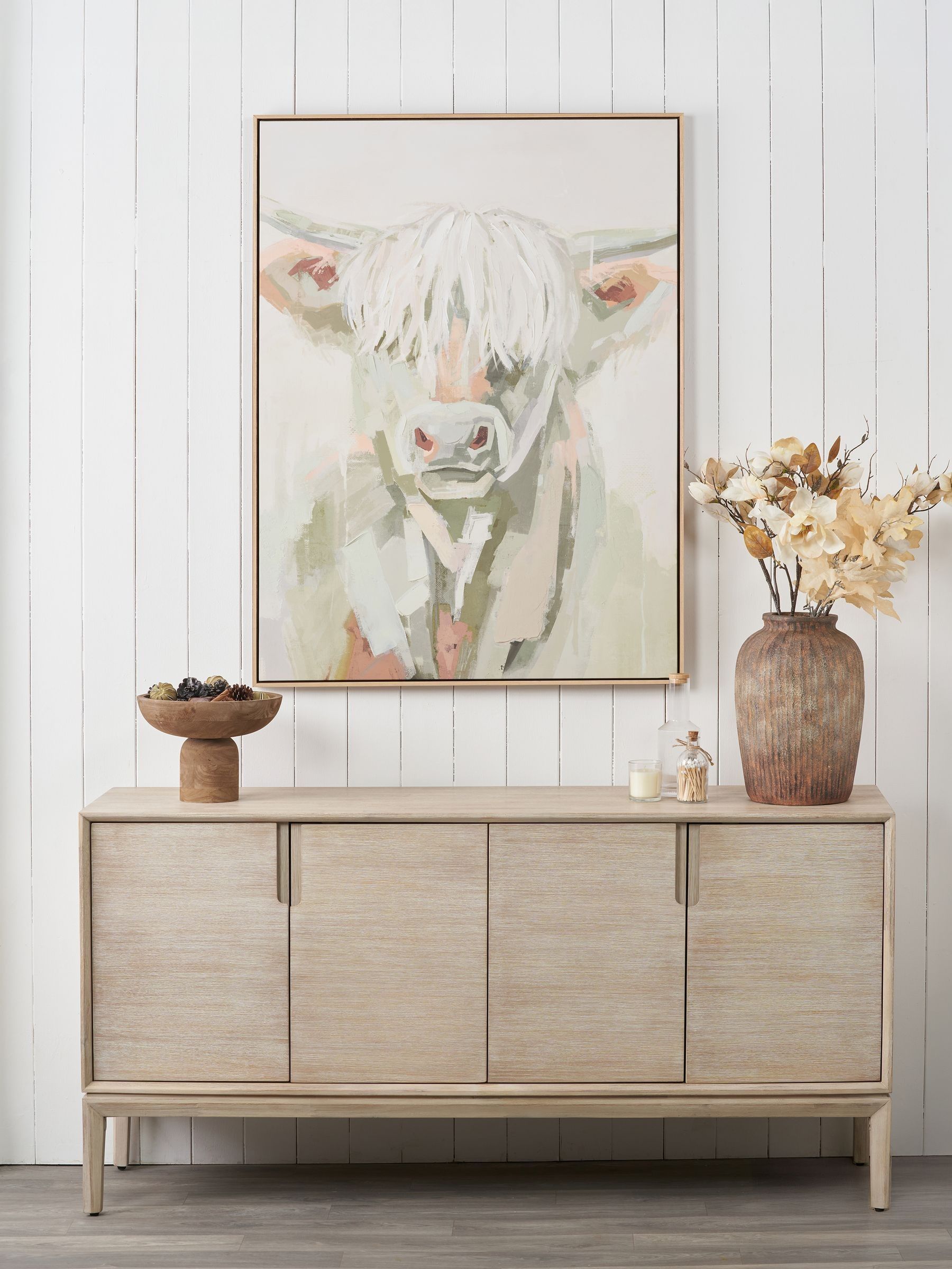 Pacific Sage canvas wall art Highland cow 120x90cm, UK version