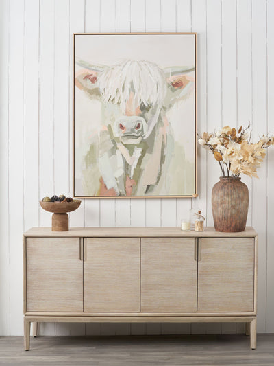 Next Pacific Sage Highland Cow Canvas Wall Art 120cm x 90cm- Buy online at McGrocer
