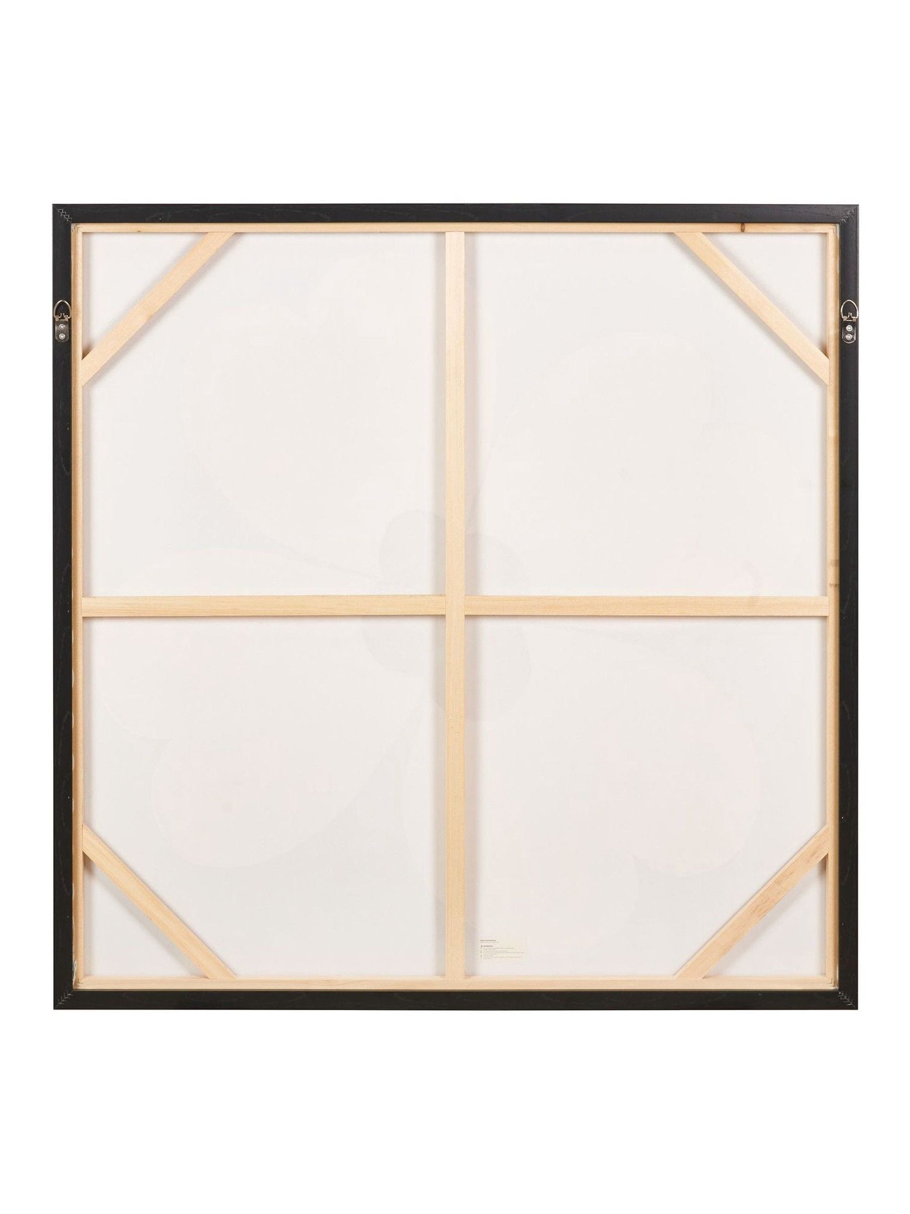 Brown flower design canvas wall art 100cm (British brand)
