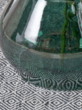 Pacific green shaped glass vase 50cm, UK version