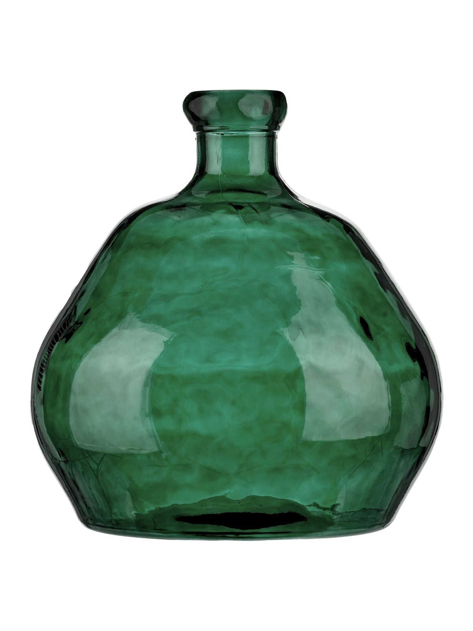 Pacific green shaped glass vase 50cm, UK version