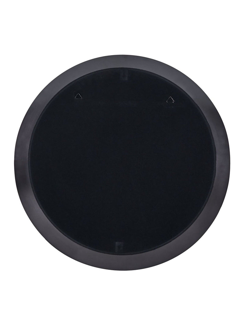 Pacific graphite metal frame round mirror 80cm, UK version