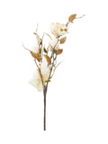 Faux magnolia stems cream pack of six 95cm (British brand)