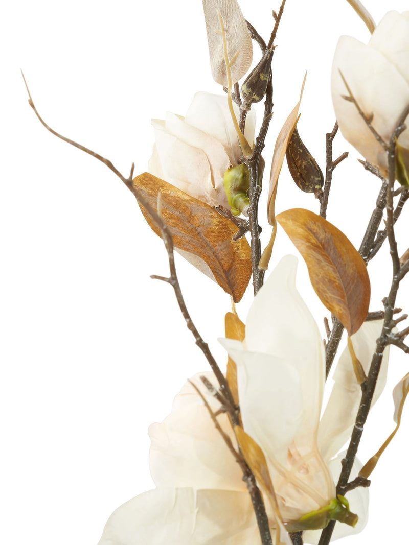Faux magnolia stems cream pack of six 95cm (British brand)