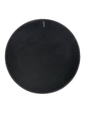 Pacific black wood veneer large round wall mirror, UK version