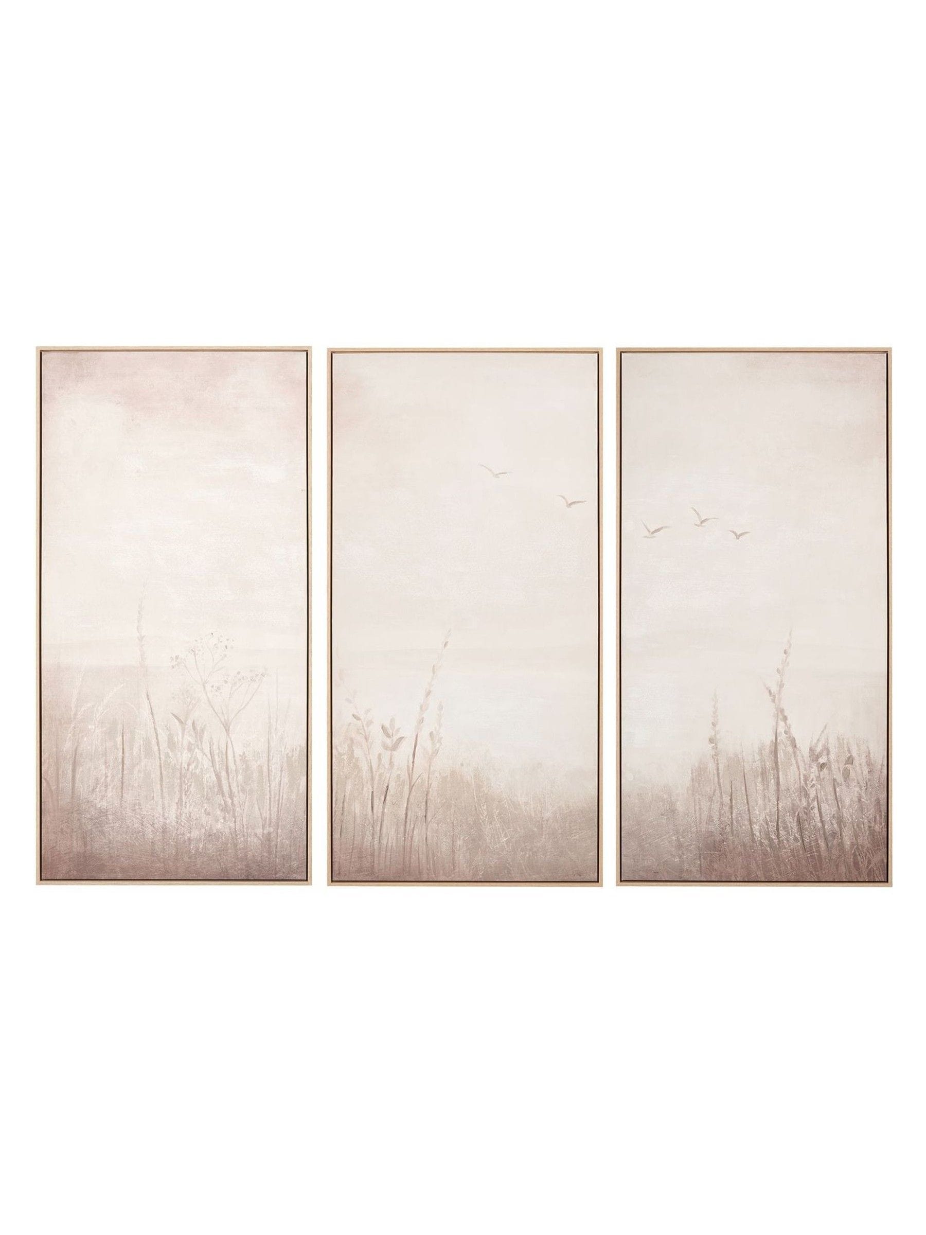 Pacific Natural set of three landscape canvases 120x60cm - British product