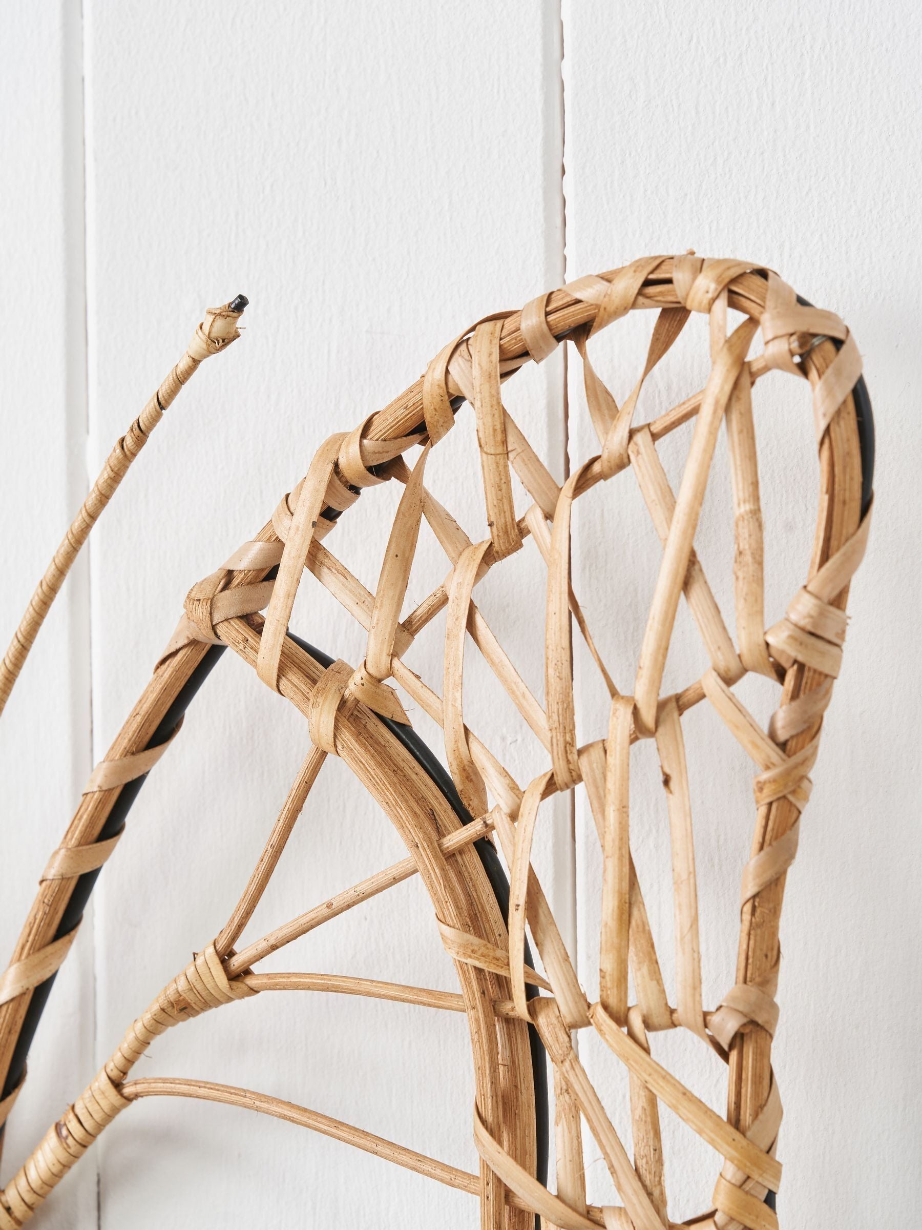 Pacific Natural rattan butterfly wall art medium (British brand)