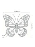Pacific Natural rattan butterfly wall art medium (British brand)