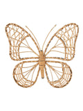 Pacific Natural rattan butterfly wall art medium (British brand)
