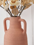 Pacific textured decorative vase with handles 35cm, imported from the UK