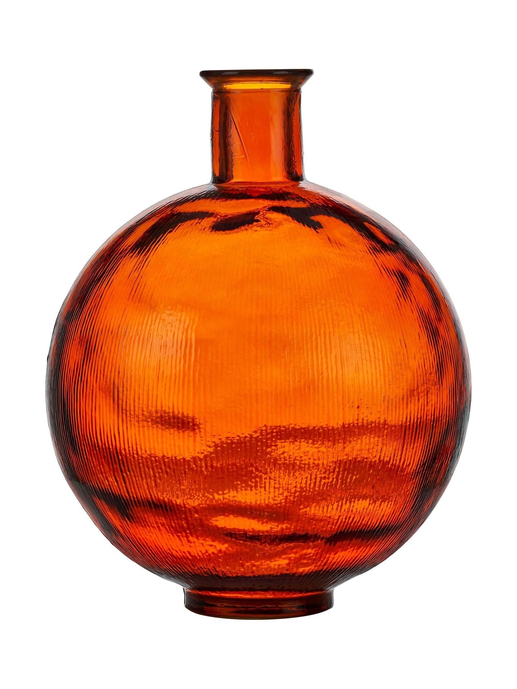 Pacific orange round glass vase 42cm, UK version