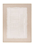 Pacific abstract linen canvas wall art white design 120x90cm, UK version