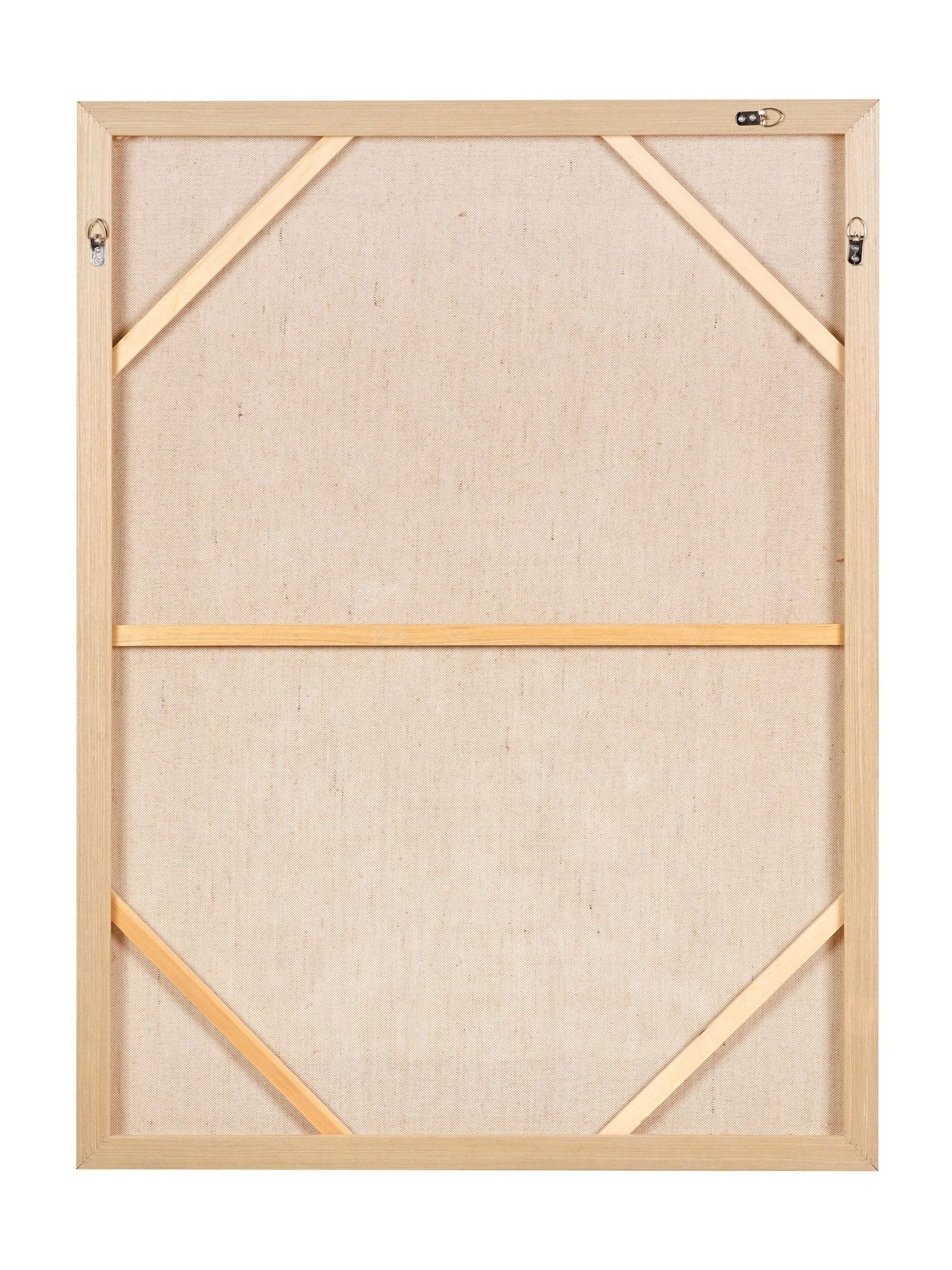 Pacific abstract linen canvas wall art white design 120x90cm, UK version