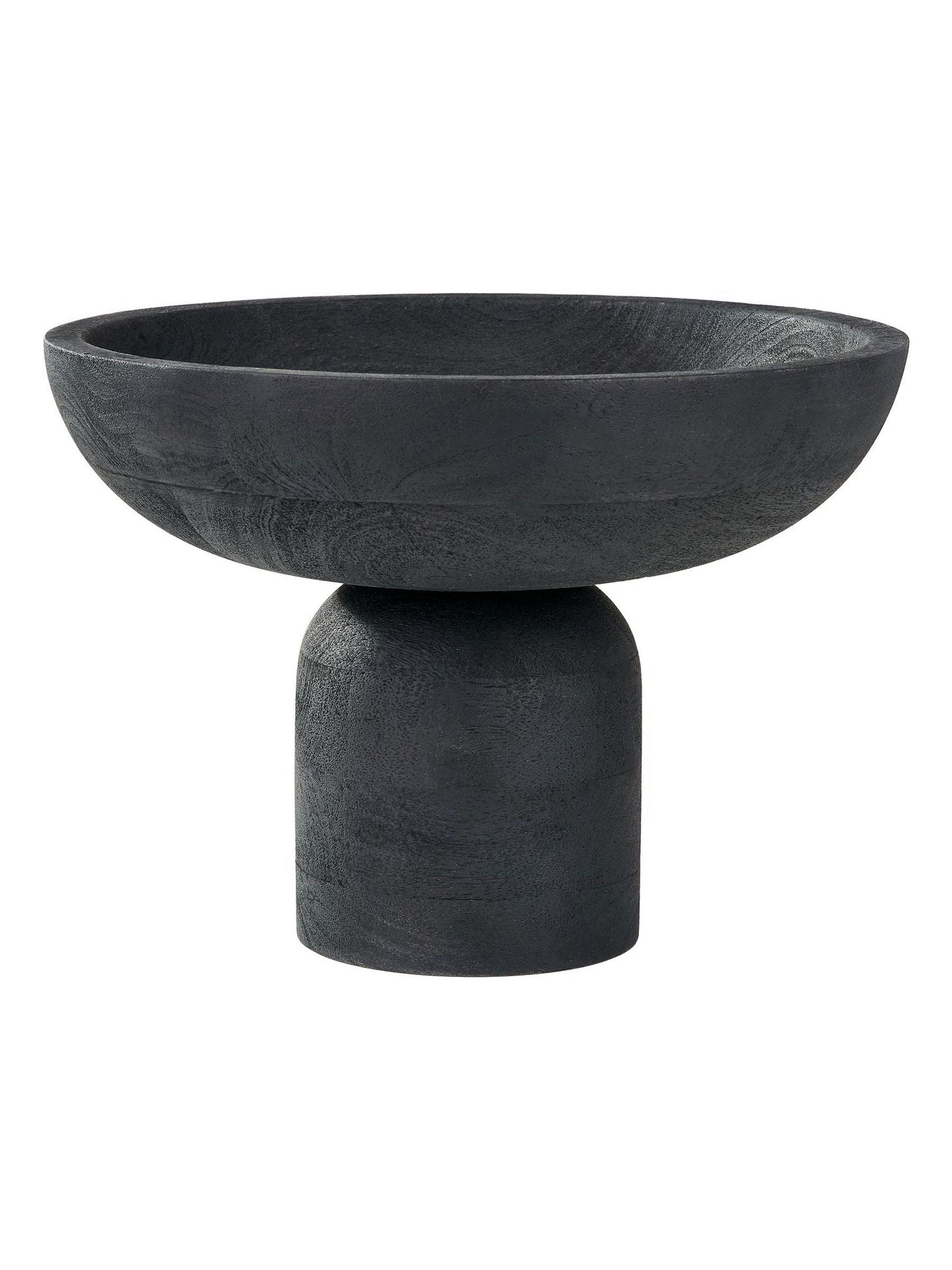 Mango wood bowl with raised base (British brand)