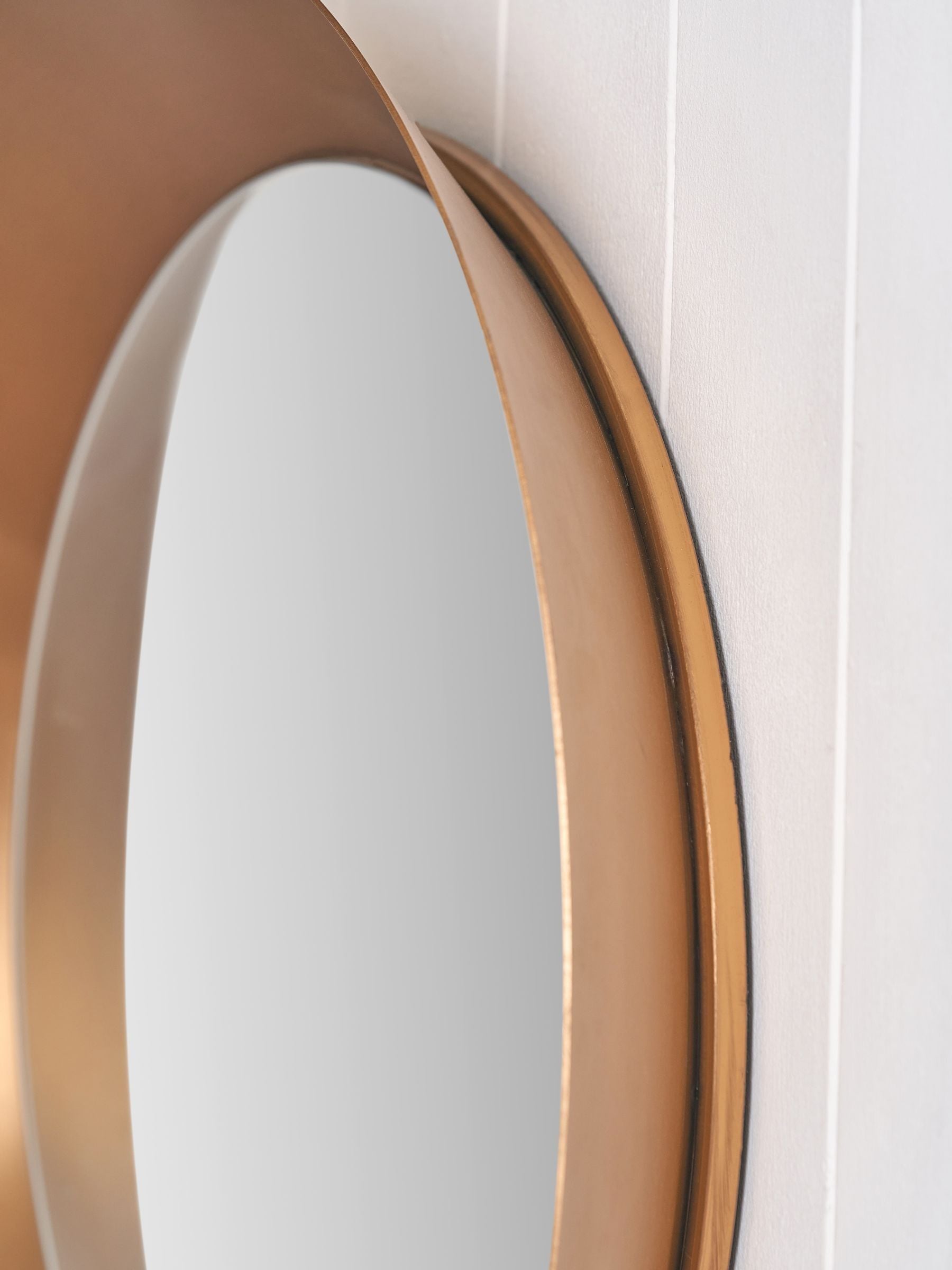 Pacific Gold round mirror 60cm burnished gold frame, imported from the UK