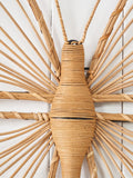 Pacific Natural rattan butterfly wall art large (British brand)