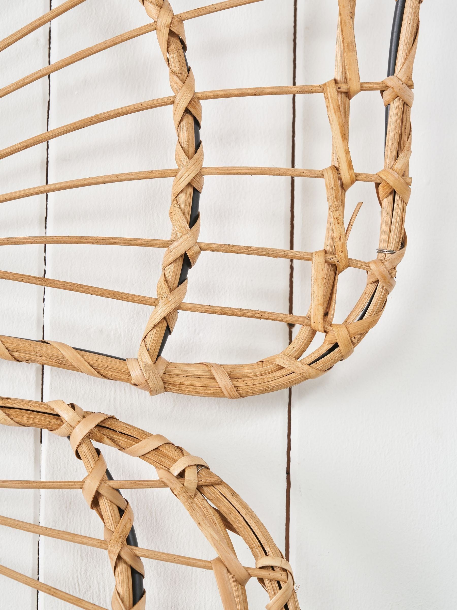Pacific Natural rattan butterfly wall art large (British brand)