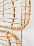 Pacific Natural rattan butterfly wall art large (British brand)