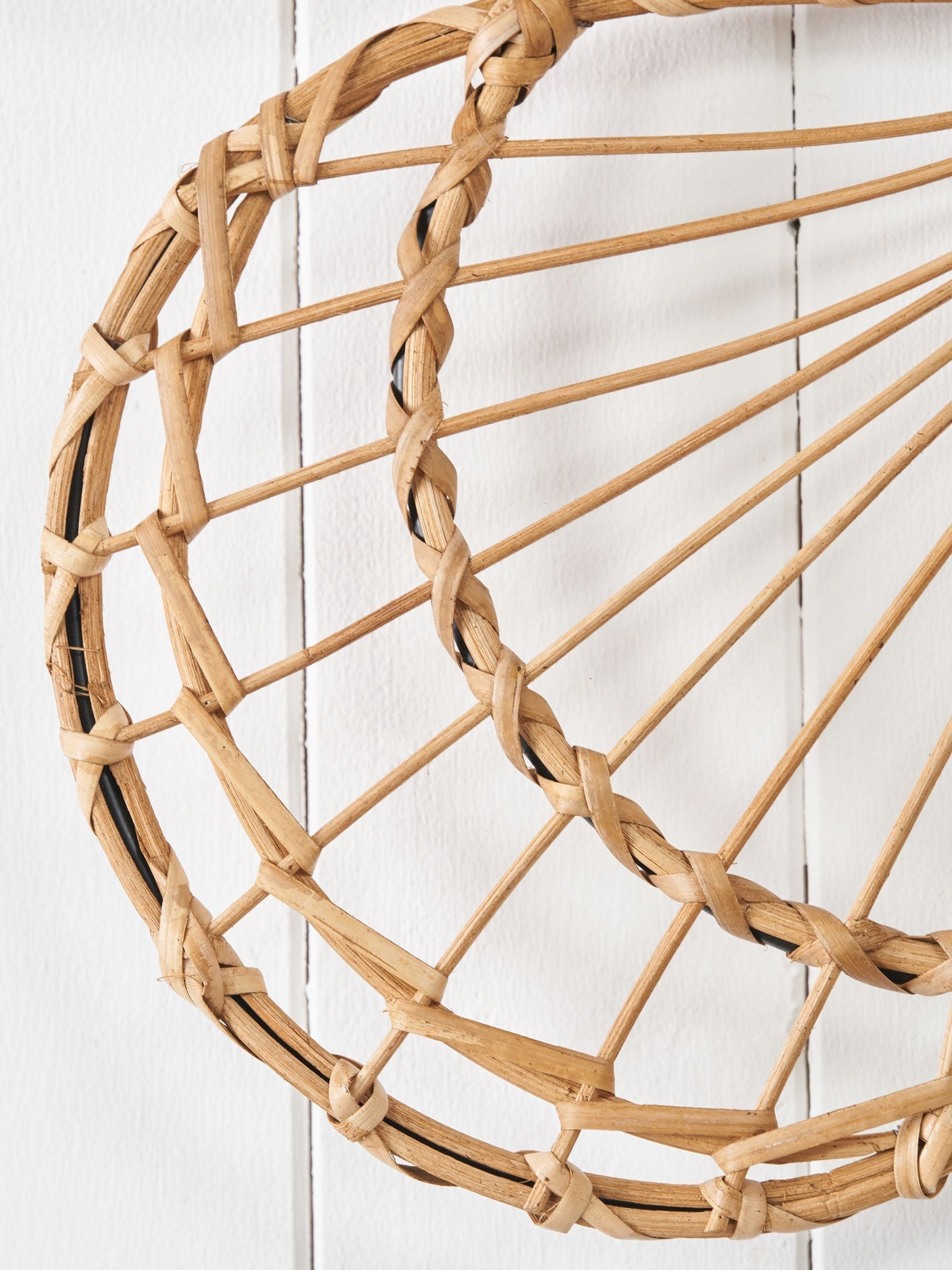 Pacific Natural rattan butterfly wall art large (British brand)